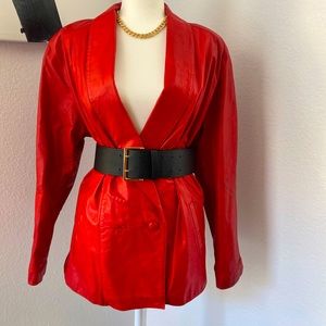 Red Oversized  Authentic Vintage VIP Oversize  Women  Coat Jacket